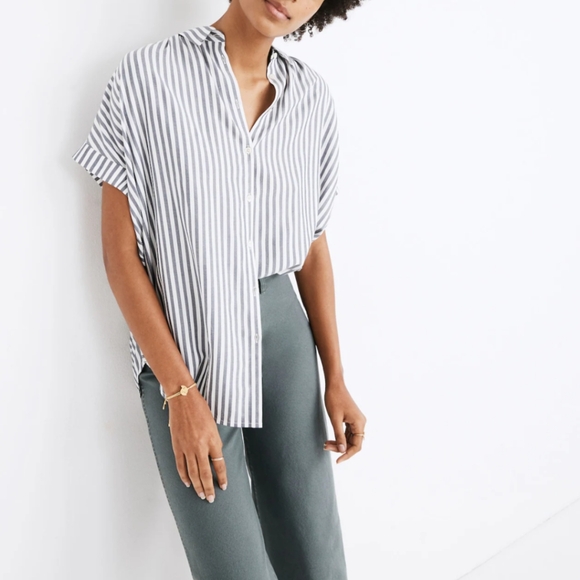 Madewell central tunic shirt in Ballard stripe - Picture 1 of 11
